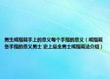 男生戒指戴手上的意义每个手指的意义（戒指戴各手指的意义男士 史上最全男士戒指戴法介绍）