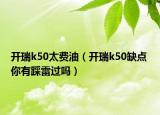 开瑞k50太费油（开瑞k50缺点 你有踩雷过吗）