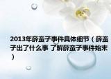 2013年薛蛮子事件具体细节（薛蛮子出了什么事 了解薛蛮子事件始末）