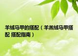 羊绒马甲的搭配（羊羔绒马甲搭配 搭配指南）