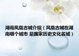 湖南凤凰古城介绍（风凰古城在湖南哪个城市 是国家历史文化名城）