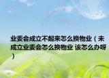 业委会成立不起来怎么换物业（未成立业委会怎么换物业 该怎么办呀）