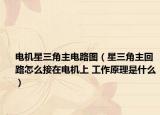 电机星三角主电路图（星三角主回路怎么接在电机上 工作原理是什么）