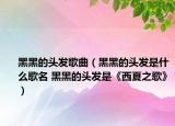 黑黑的头发歌曲（黑黑的头发是什么歌名 黑黑的头发是《西夏之歌》）
