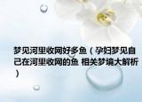 梦见河里收网好多鱼（孕妇梦见自己在河里收网的鱼 相关梦境大解析）