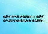 电烤炉空气炸锅食谱窍门（电烤炉空气循环炸锅使用方法 谁会操作）