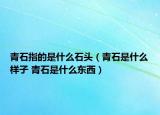 青石指的是什么石头（青石是什么样子 青石是什么东西）