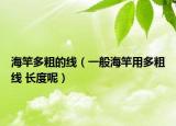 海竿多粗的线（一般海竿用多粗线 长度呢）