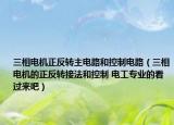 三相电机正反转主电路和控制电路（三相电机的正反转接法和控制 电工专业的看过来吧）