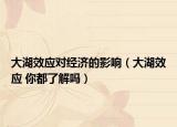 大湖效应对经济的影响（大湖效应 你都了解吗）
