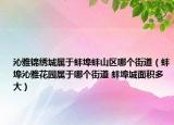 沁雅锦绣城属于蚌埠蚌山区哪个街道（蚌埠沁雅花园属于哪个街道 蚌埠城面积多大）