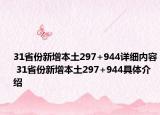 31省份新增本土297+944详细内容 31省份新增本土297+944具体介绍