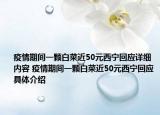 疫情期间一颗白菜近50元西宁回应详细内容 疫情期间一颗白菜近50元西宁回应具体介绍