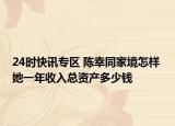 24时快讯专区 陈幸同家境怎样 她一年收入总资产多少钱