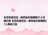 北京发现河北一商贸城关联病例27人详细内容 北京发现河北一商贸城关联病例27人具体介绍