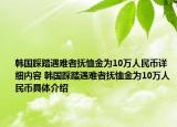 韩国踩踏遇难者抚恤金为10万人民币详细内容 韩国踩踏遇难者抚恤金为10万人民币具体介绍