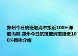 郑州今日航班取消率接近100%详细内容 郑州今日航班取消率接近100%具体介绍
