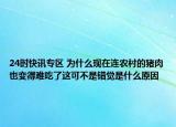 24时快讯专区 为什么现在连农村的猪肉也变得难吃了这可不是错觉是什么原因
