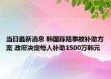 当日最新消息 韩国踩踏事故补助方案 政府决定每人补助1500万韩元