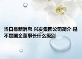 当日最新消息 兴发集团公司简介 是不是国企董事长什么级别