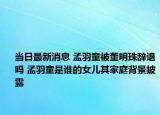 当日最新消息 孟羽童被董明珠辞退吗 孟羽童是谁的女儿其家庭背景披露