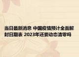 当日最新消息 中国疫情预计全面解封日期表 2023年还要动态清零吗