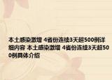 本土感染激增 4省份连续3天超500例详细内容 本土感染激增 4省份连续3天超500例具体介绍