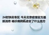 24时快讯专区 今天北京疫情官方最新消息 确诊病例轨迹去了什么地方