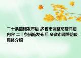 二十条措施发布后 多省市调整防疫详细内容 二十条措施发布后 多省市调整防疫具体介绍