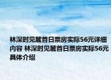 林深时见麓首日票房实际56元详细内容 林深时见麓首日票房实际56元具体介绍