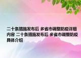 二十条措施发布后 多省市调整防疫详细内容 二十条措施发布后 多省市调整防疫具体介绍