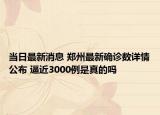 当日最新消息 郑州最新确诊数详情公布 逼近3000例是真的吗