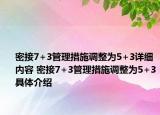 密接7+3管理措施调整为5+3详细内容 密接7+3管理措施调整为5+3具体介绍