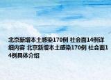北京新增本土感染170例 社会面14例详细内容 北京新增本土感染170例 社会面14例具体介绍