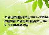 31省份昨日新增本土1675+13086详细内容 31省份昨日新增本土1675+13086具体介绍
