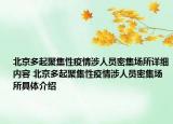 北京多起聚集性疫情涉人员密集场所详细内容 北京多起聚集性疫情涉人员密集场所具体介绍