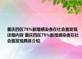 重庆四区75%新增感染者在社会面发现详细内容 重庆四区75%新增感染者在社会面发现具体介绍