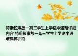 特斯拉事故一高三学生上学途中遇难详细内容 特斯拉事故一高三学生上学途中遇难具体介绍