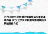 尹力:北京各区根据区情调整防控策略详细内容 尹力:北京各区根据区情调整防控策略具体介绍