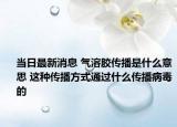 当日最新消息 气溶胶传播是什么意思 这种传播方式通过什么传播病毒的
