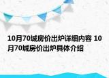 10月70城房价出炉详细内容 10月70城房价出炉具体介绍