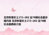 北京昨增本土172+262 含76例社会面详细内容 北京昨增本土172+262 含76例社会面具体介绍