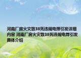河南厂房火灾致38死违规电焊引发详细内容 河南厂房火灾致38死违规电焊引发具体介绍