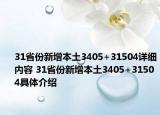 31省份新增本土3405+31504详细内容 31省份新增本土3405+31504具体介绍