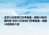 北京11日发热门诊患者是一周前16倍详细内容 北京11日发热门诊患者是一周前16倍具体介绍