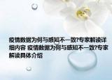 疫情数据为何与感知不一致?专家解读详细内容 疫情数据为何与感知不一致?专家解读具体介绍