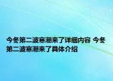 今冬第二波寒潮来了详细内容 今冬第二波寒潮来了具体介绍