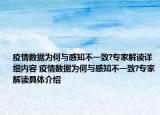 疫情数据为何与感知不一致?专家解读详细内容 疫情数据为何与感知不一致?专家解读具体介绍