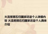 火流星陨石归国家还是个人详细内容 火流星陨石归国家还是个人具体介绍