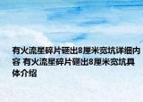 有火流星碎片砸出8厘米宽坑详细内容 有火流星碎片砸出8厘米宽坑具体介绍